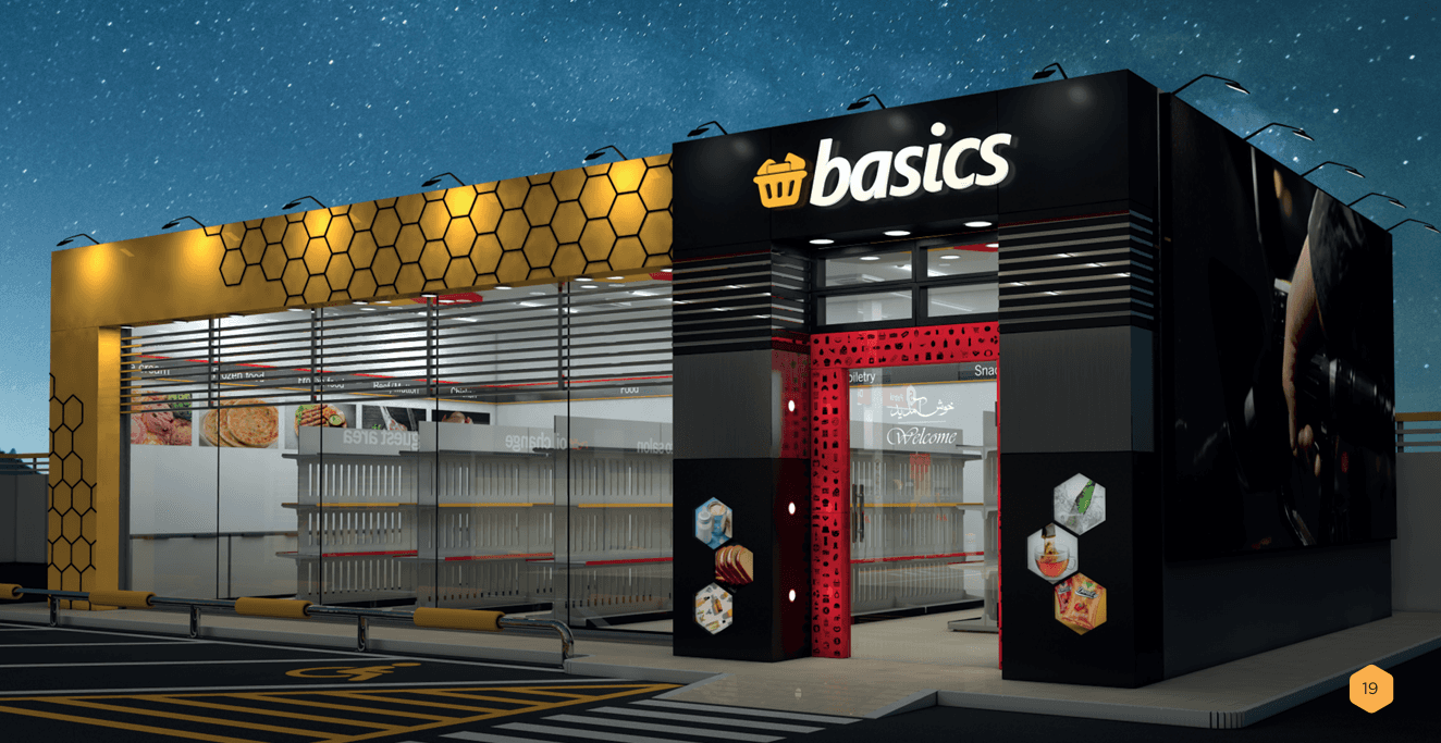 Basics convenience store at a JN Energy station